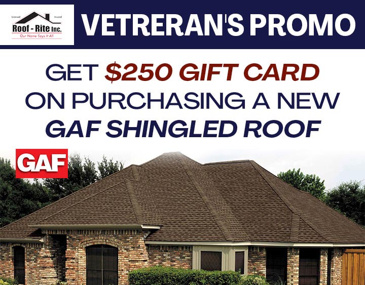 GAF Shingle Roof - Veterans Promo